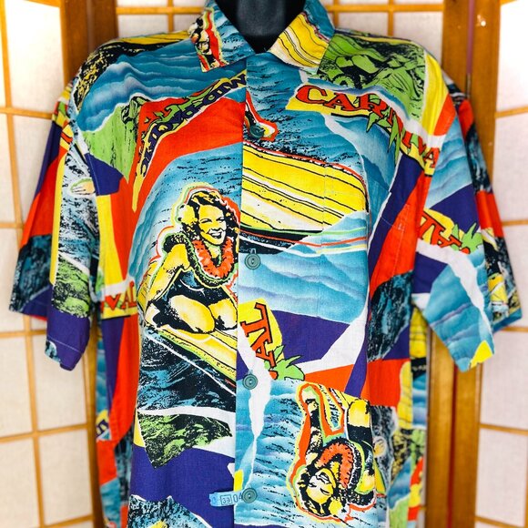 Vintage Jams World Mid-Pacific Carnival Aloha Shirt - Picture 1 of 6